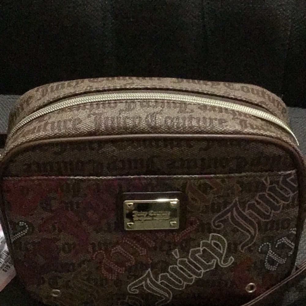 NWT Juicy Couture Chestnut Chino double the love camera Crossbody - Picture 6 of 9